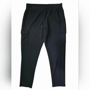 Maze Collection Athletic Pants Women's Sz 3X Black Drawstring Joggers Gym Cargo